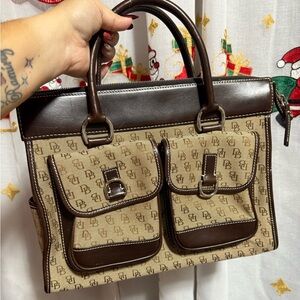 Brown and Tan Vintage Dooney & Bourke